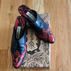 Brighton Vintage Western Mules